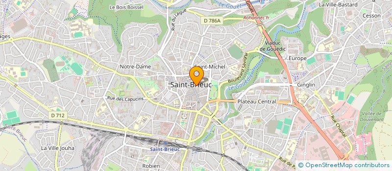 localisation de l'entreprise LES DELICES D'ANDRE à SAINT-BRIEUC