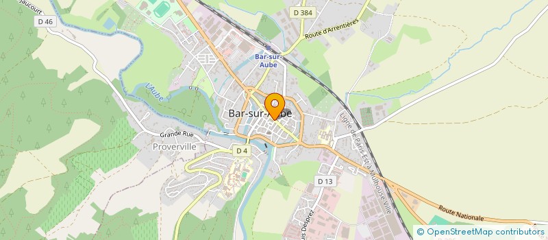 localisation de l'entreprise LES DELICES D'ANGKOR  BAR-SUR-AUBE