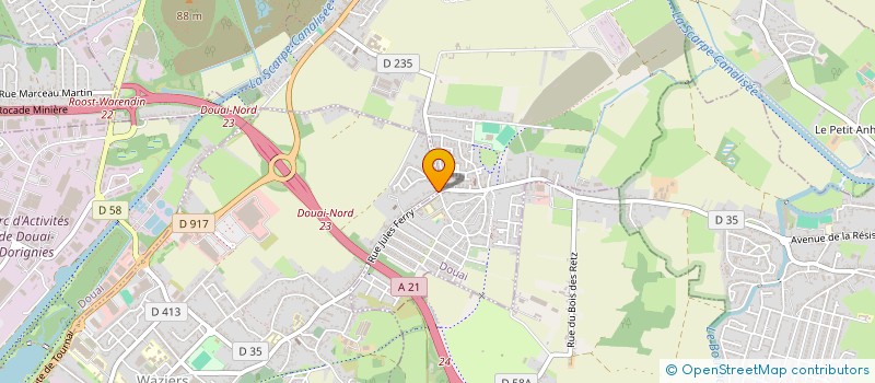 localisation de l'entreprise LES DELICES D'ANTOINE à WAZIERS
