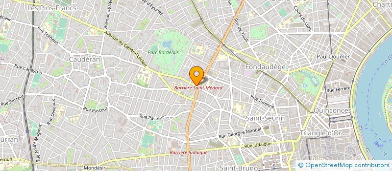 localisation de l'entreprise LES DELICES D'ANTOINE à BORDEAUX