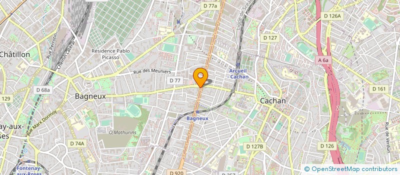 localisation de l'entreprise LES DELICES D'ASSIA à BAGNEUX