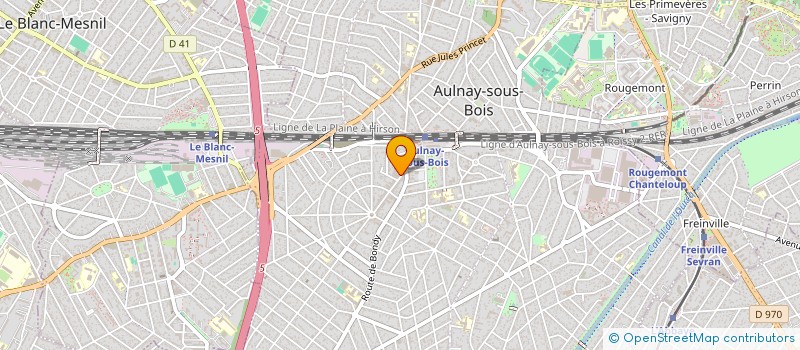 localisation de l'entreprise LES DELICES D ATHINA à AULNAY-SOUS-BOIS