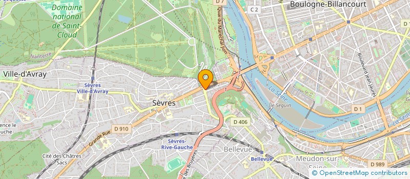 localisation de l'entreprise LES DELICES D'ELIORA à SEVRES