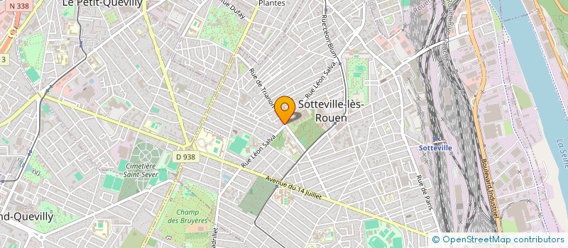 localisation de l'entreprise LES DELICES D'HALFETI  SOTTEVILLE-LES-ROUEN