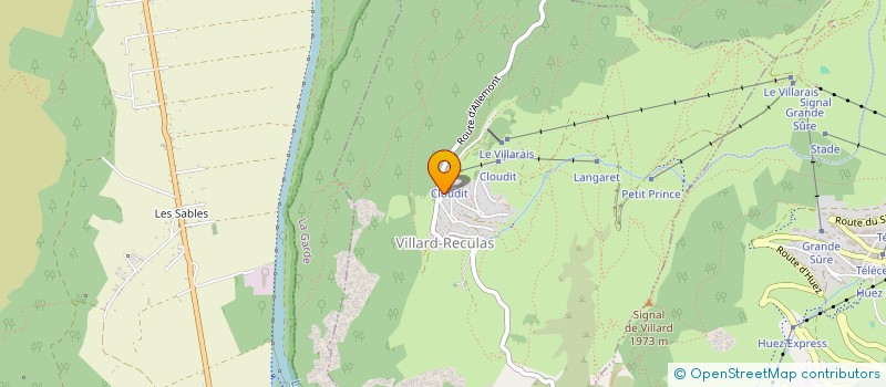 localisation de l'entreprise LES DELICES D'IRENE à VILLARD-RECULAS