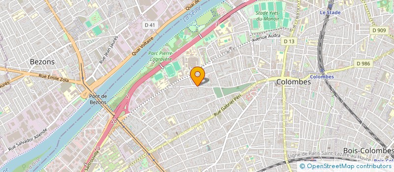 localisation de l'entreprise LES DELICES D'ISRA à COLOMBES