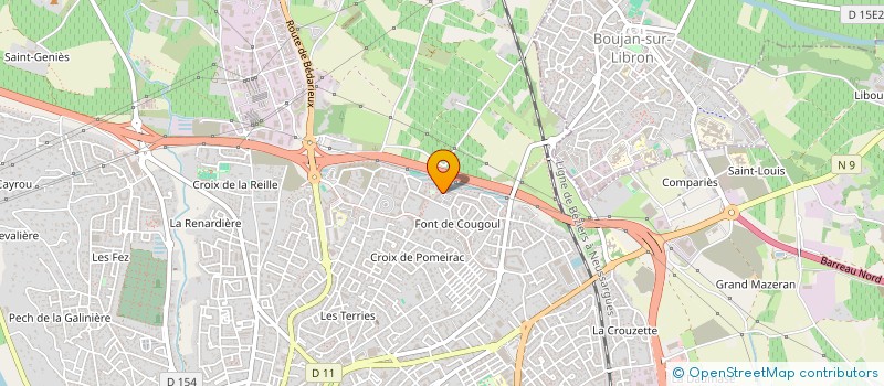 localisation de l'entreprise LES DELICES D'O à BEZIERS