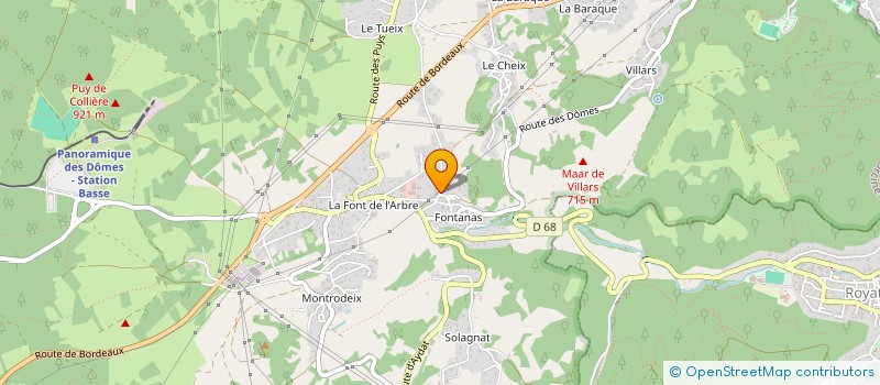 localisation de l'entreprise LES DELICES D'ORCINES  ORCINES