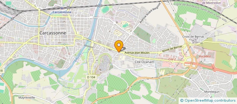 localisation de l'entreprise LES DELICES D'ORIENT à CARCASSONNE