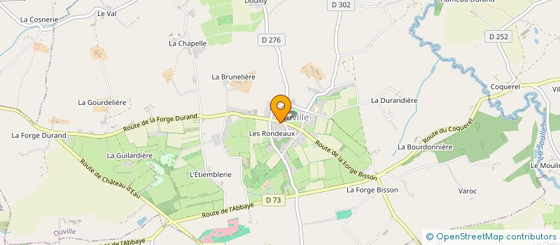 localisation de l'entreprise LES DELICES D'OUVILLE  OUVILLE