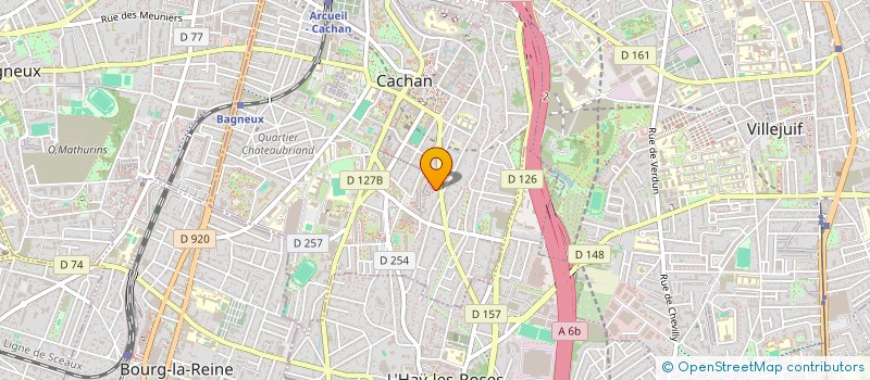 localisation de l'entreprise LES DELICES D'YZO  CACHAN