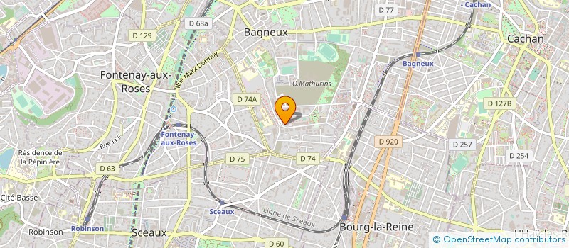 localisation de l'entreprise LES DELICES DE BAGNEUX à BAGNEUX