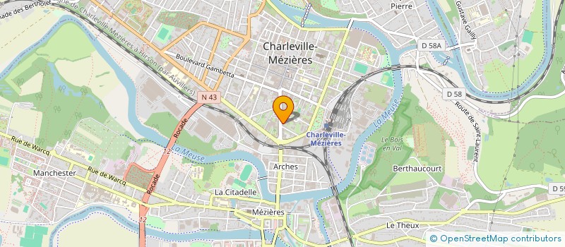 localisation de l'entreprise LES DELICES DE BOURBON à CHARLEVILLE-MEZIERES
