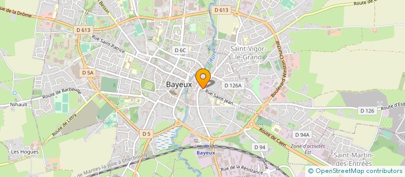 localisation de l'entreprise LES DELICES DE CAPUCINE à BAYEUX