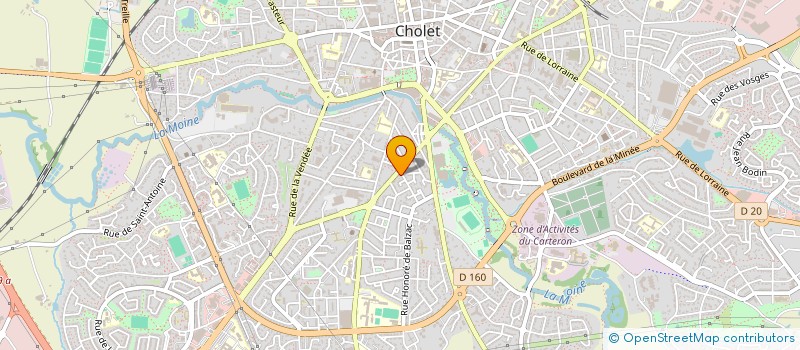 localisation de l'entreprise LES DELICES DE CHARLOTTE à CHOLET