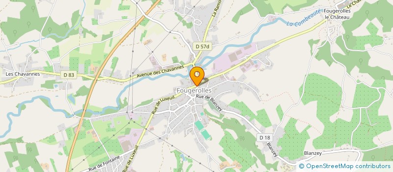 localisation de l'entreprise LES DELICES DE CHARLOTTINE à FOUGEROLLES-SAINT-VALBERT