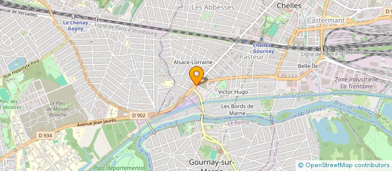 localisation de l'entreprise LES DELICES DE CHELLES  CHELLES