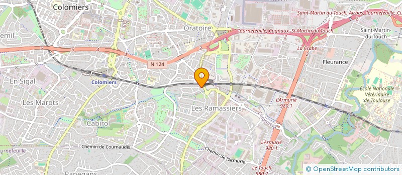 localisation de l'entreprise LES DELICES DE CHEZ NOUS à COLOMIERS