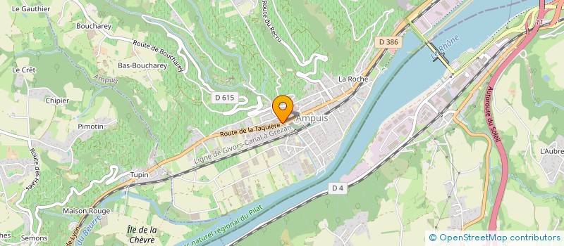 localisation de l'entreprise LES DELICES DE CHRYS  AMPUIS