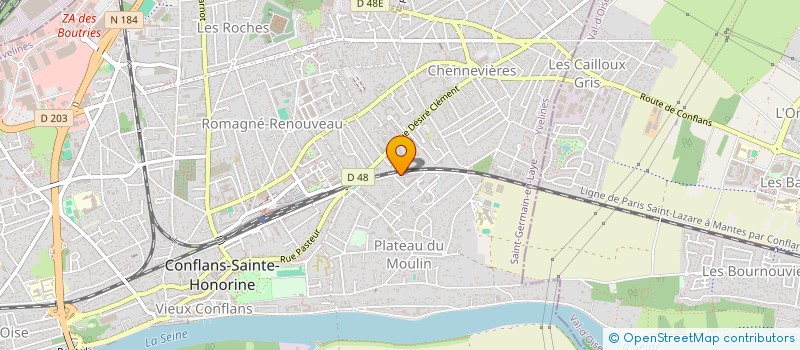 localisation de l'entreprise LES DELICES DE CONFLANS SAINTE HONORINE  CONFLANS-SAINTE-HONORINE