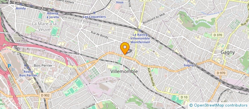 localisation de l'entreprise LES DELICES DE CUPIDON à VILLEMOMBLE