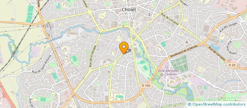 localisation de l'entreprise LES DELICES DE DAVID à CHOLET