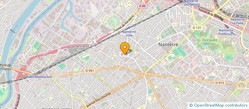 localisation de l'entreprise LES DELICES DE DOMI à NANTERRE