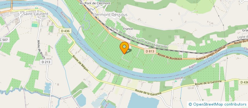 localisation de l'entreprise LES DELICES DE GARONNE  CLERMONT-DESSOUS