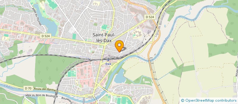 localisation de l'entreprise LES DELICES DE GEGE  SAINT-PAUL-LES-DAX