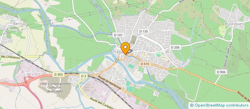 localisation de l'entreprise LES DELICES DE GOURRON  TREBES