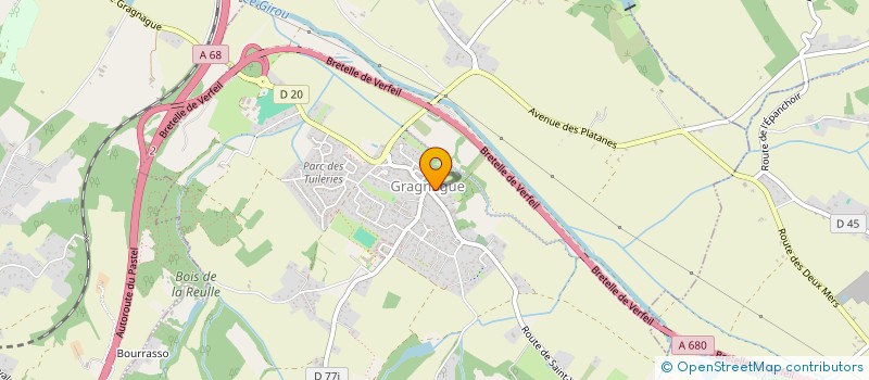 localisation de l'entreprise LES DELICES DE GRAGNAGUE  GRAGNAGUE