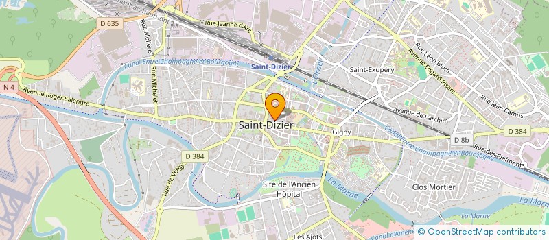 localisation de l'entreprise LES DELICES DE JUDITH à SAINT-DIZIER