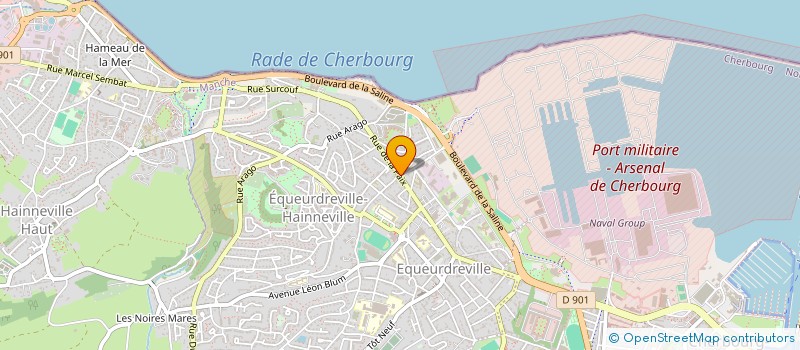 localisation de l'entreprise LES DELICES DE KEVIN  CHERBOURG-EN-COTENTIN