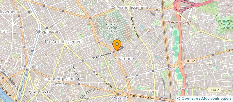 localisation de l'entreprise LES DELICES DE L'ECOLE  PARIS