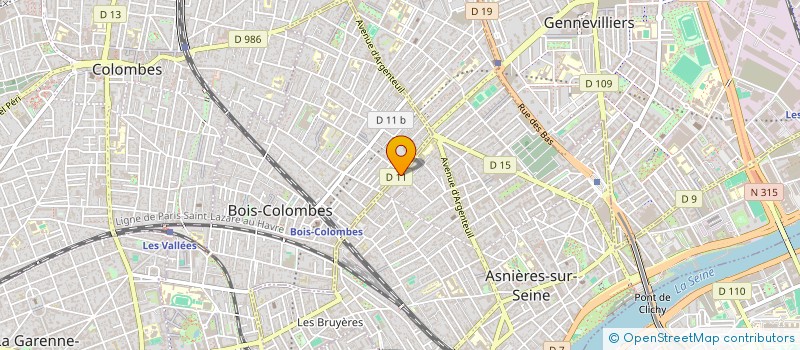 localisation de l'entreprise LES DELICES DE L'EUROPE  ASNIERES-SUR-SEINE