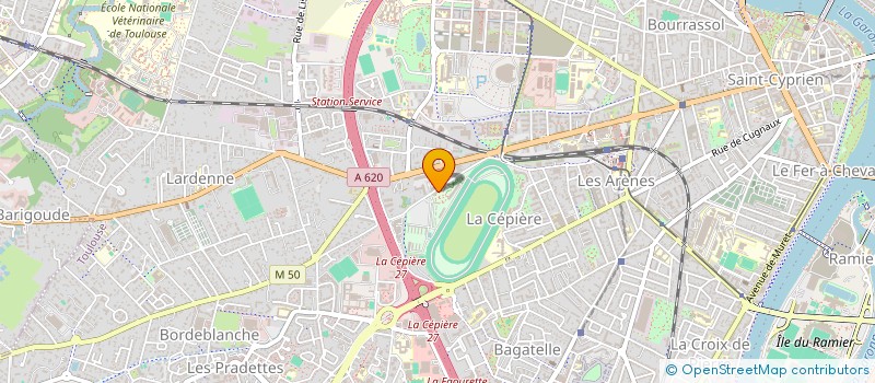 localisation de l'entreprise LES DELICES DE L'HIPPODROME à TOULOUSE