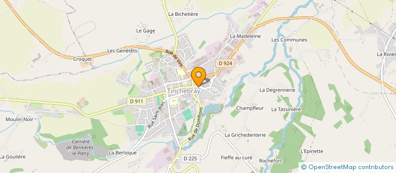 localisation de l'entreprise LES DELICES DE L'HORLOGE à TINCHEBRAY-BOCAGE
