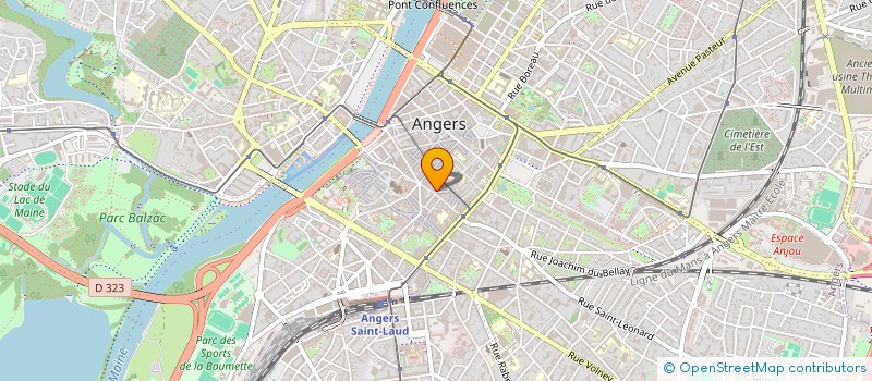 localisation de l'entreprise LES DELICES DE L'OLIVERAIE à ANGERS