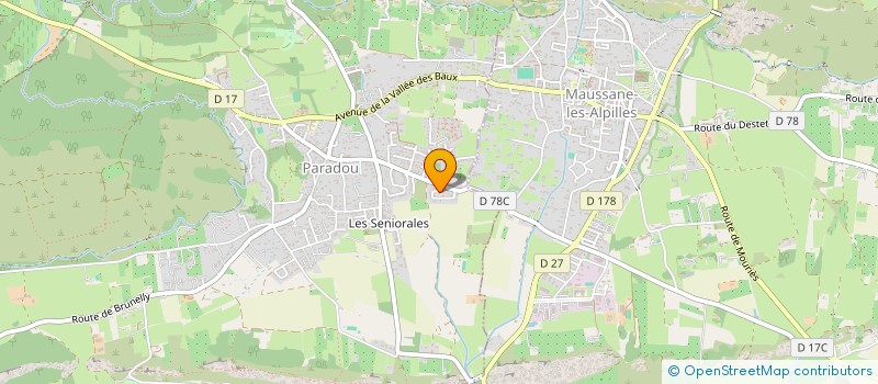 localisation de l'entreprise LES DELICES DE L'OLIVIER à MAUSSANE-LES-ALPILLES