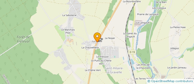 localisation de l'entreprise LES DELICES DE LA CAVEE  SAINT-HILAIRE-LA-GRAVELLE