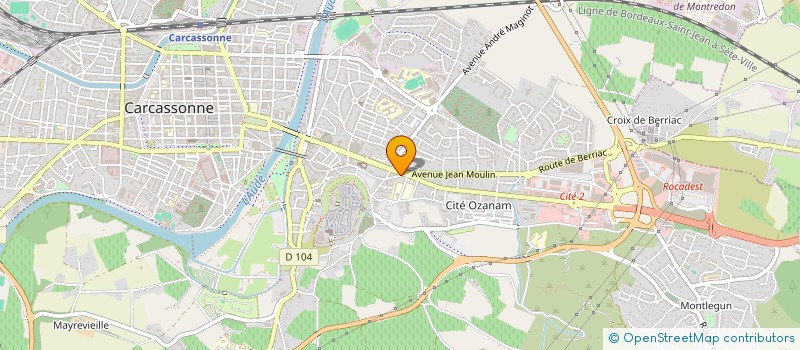 localisation de l'entreprise LES DELICES DE LA CITE à CARCASSONNE