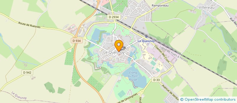 localisation de l'entreprise LES DELICES DE LA FERME  LE QUESNOY