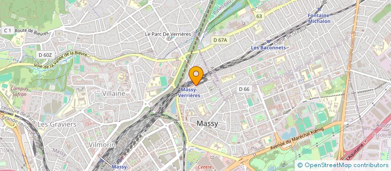 localisation de l'entreprise LES DELICES DE LA GARE à MASSY