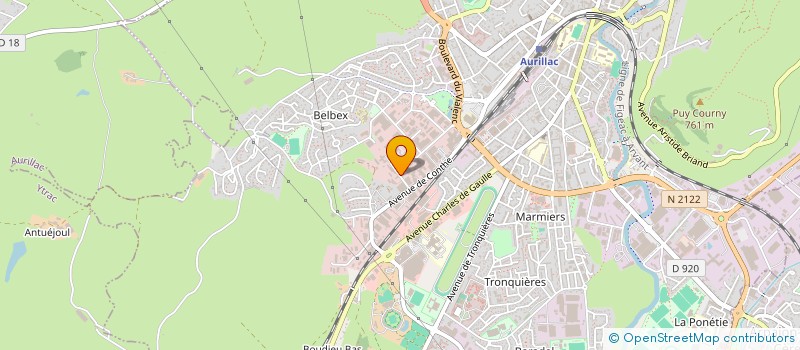 localisation de l'entreprise LES DELICES DE LA MER à AURILLAC