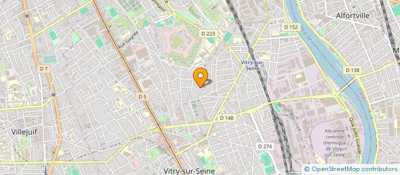 localisation de l'entreprise LES DELICES DE LA NATURE à VITRY-SUR-SEINE