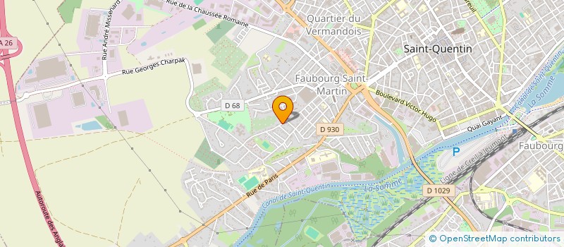 localisation de l'entreprise LES DELICES DE LA PINCE  SAINT-QUENTIN