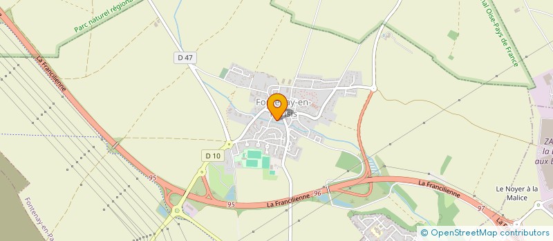 localisation de l'entreprise LES DELICES DE LA VALLEE à FONTENAY-EN-PARISIS
