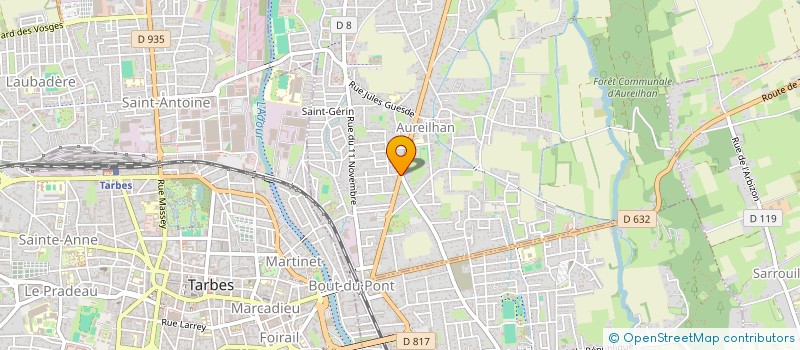 localisation de l'entreprise LES DELICES DE LAETI 65  AUREILHAN