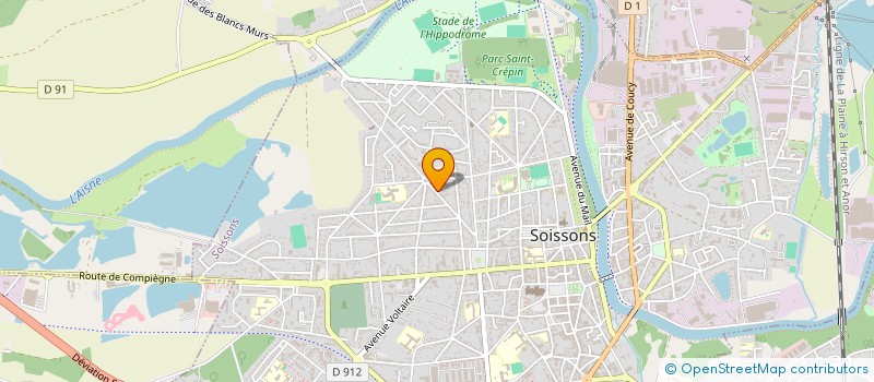 localisation de l'entreprise LES DELICES DE LAMARTINE à SOISSONS