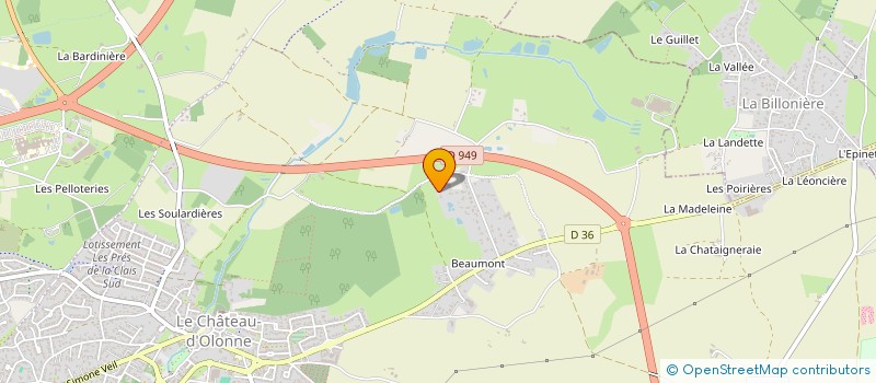 localisation de l'entreprise LES DELICES DE LARA à LES SABLES D'OLONNE